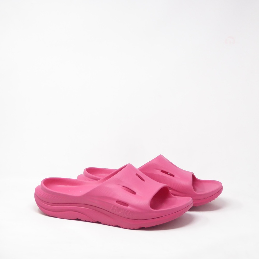 NEW Hoka Mens Ora Recovery Slide 3 Pink Sandals Size 14